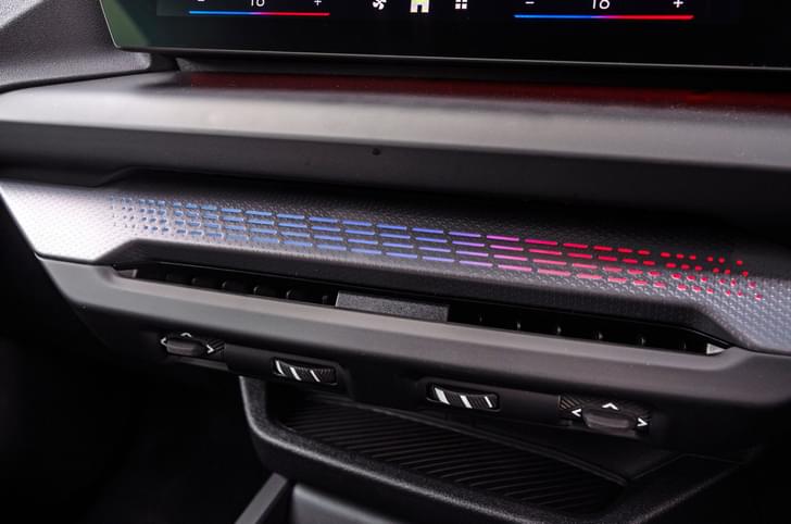 BMW 2 Series ambient lighting on dashboard