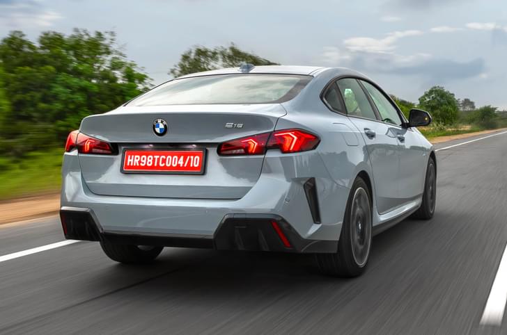 BMW 2 Series rear quarter on highway