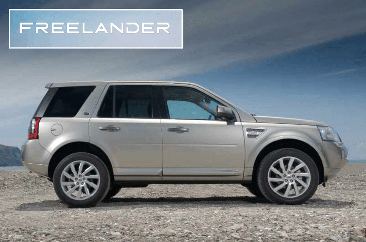 Land Rover Freelander 2 and logo.