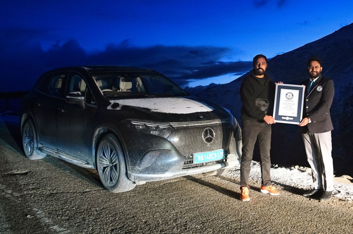 Guinness World Records Greatest Temperature Change Achieved by an Electric Production Car