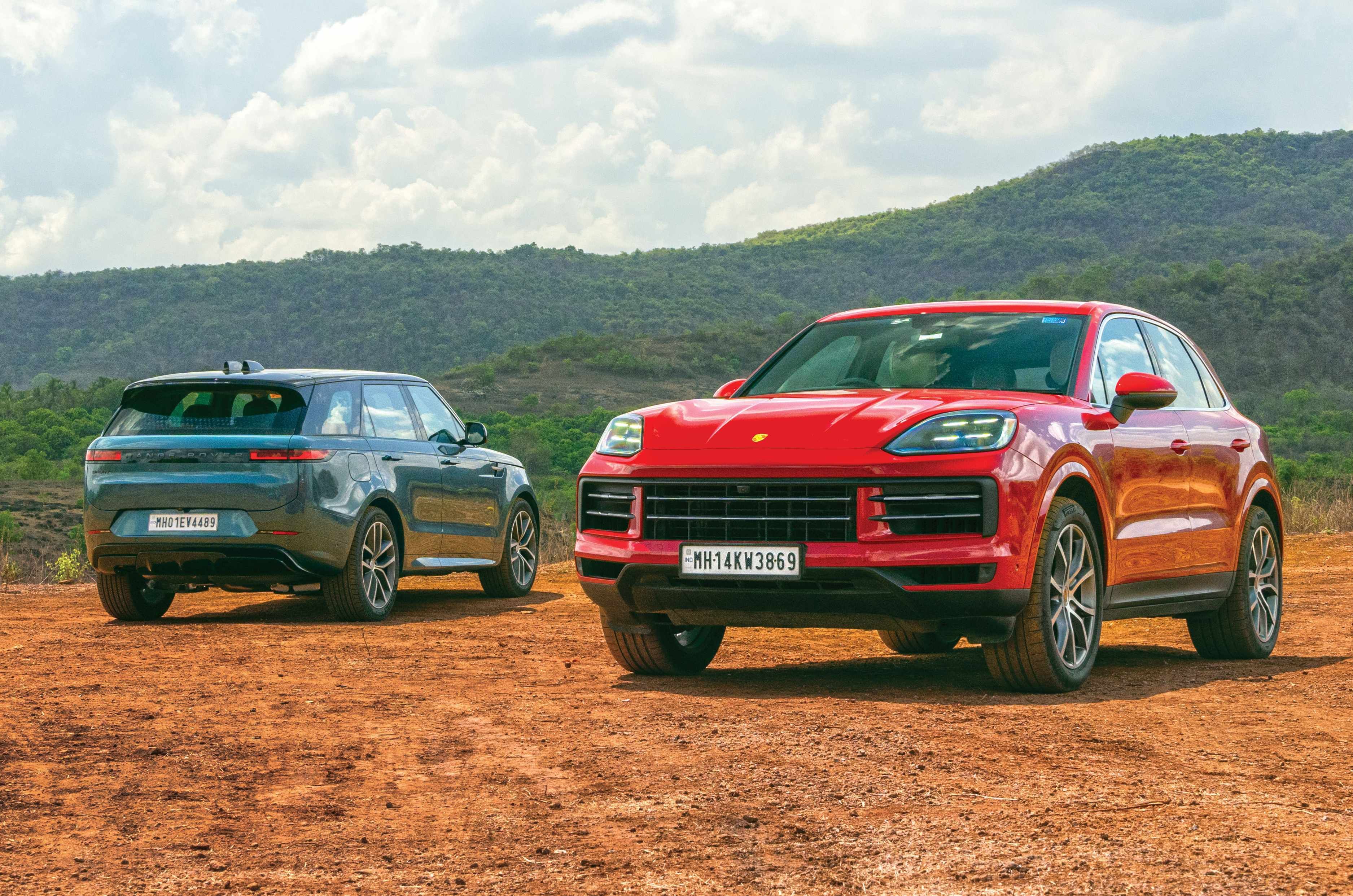 range rover sport vs porsche cayenne luxury suv