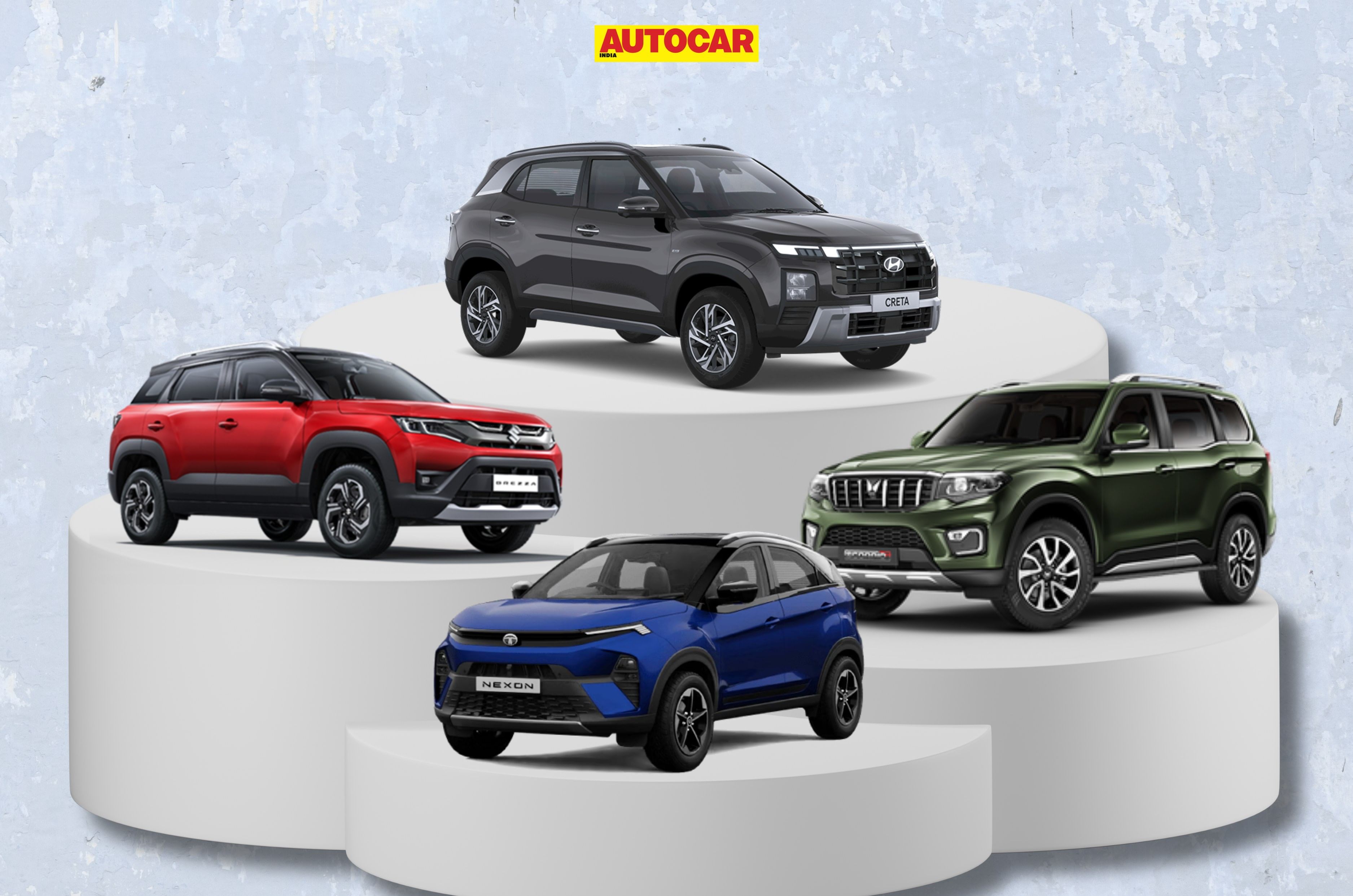 10 bestselling SUVs in Q1 FY2026: Hyundai Creta outsells Maruti Brezza by just 618 units