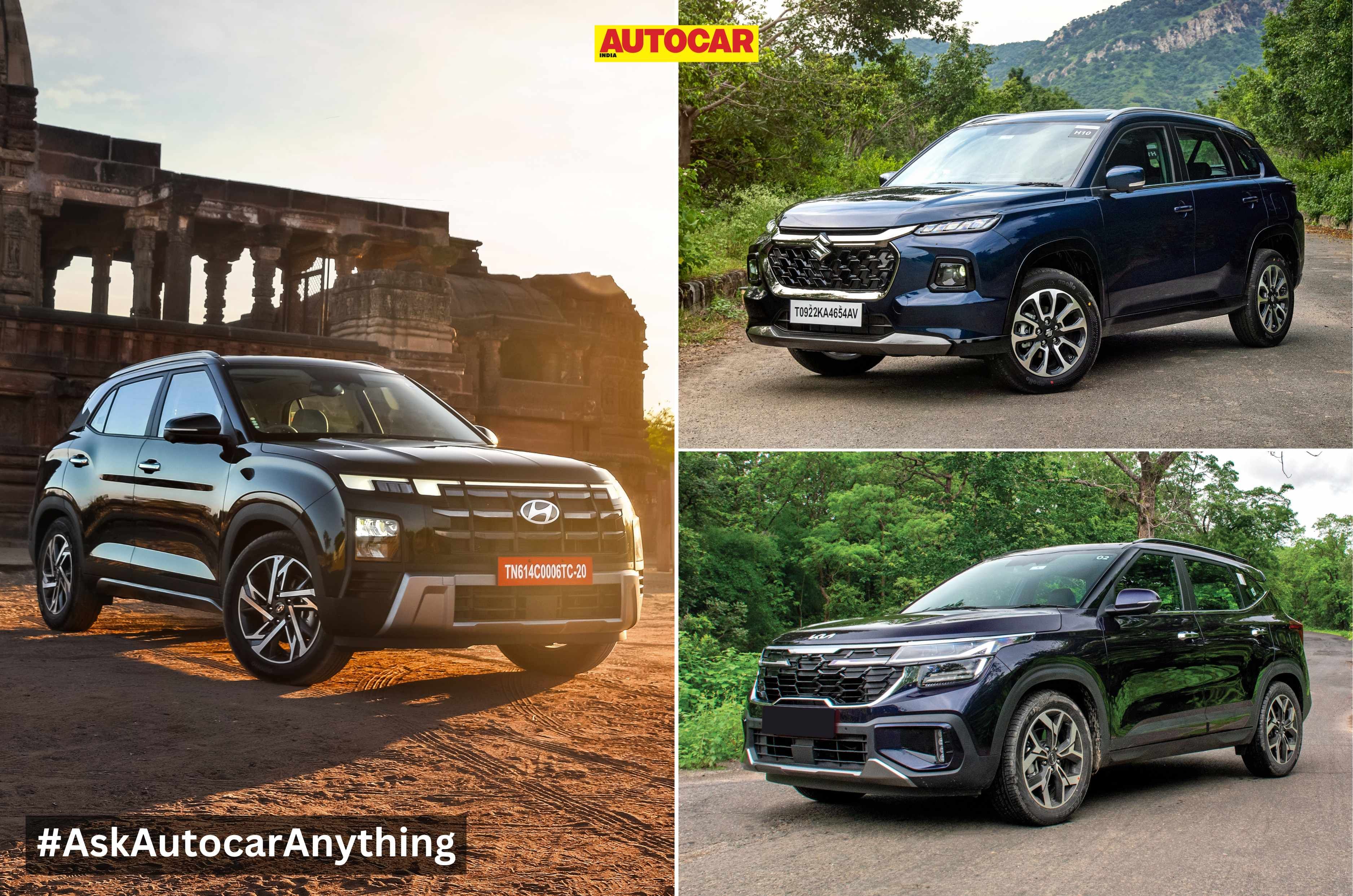 Creta vs Grand Vitara vs Seltos