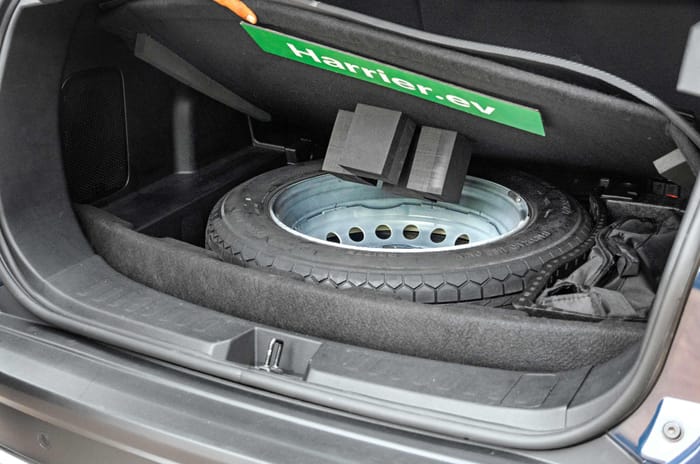 Tata Harrier EV spare tyre Tata Harrier EV spare tyre
