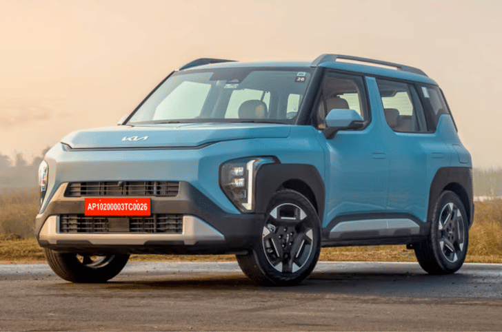 Kia Syros exterior blue colour