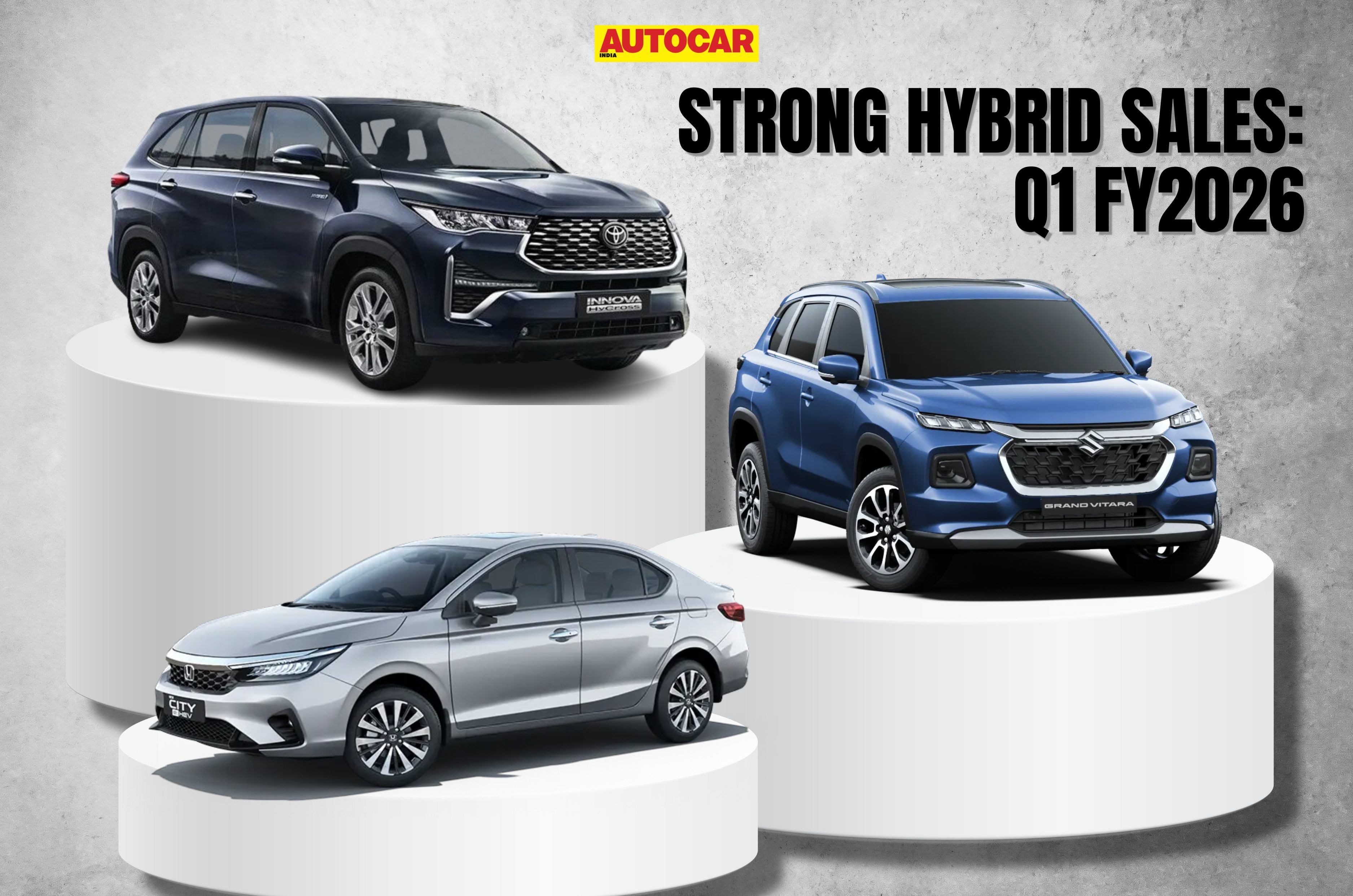 Toyota Maruti and Honda strong hybrid sales