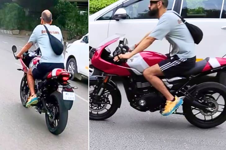 Triumph Thruxton 400 spotted undisguised for the first time