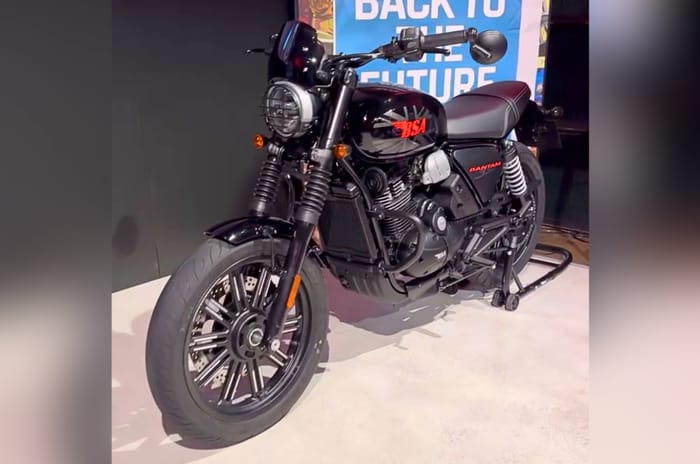 BSA Bantam resurrected as a new 350cc model based on Jawa 42 FJ BSA Bantam front left side static indoors