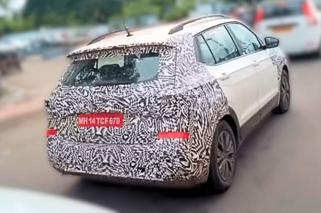 Volkswagen Taigun facelift spied testing for the first time
