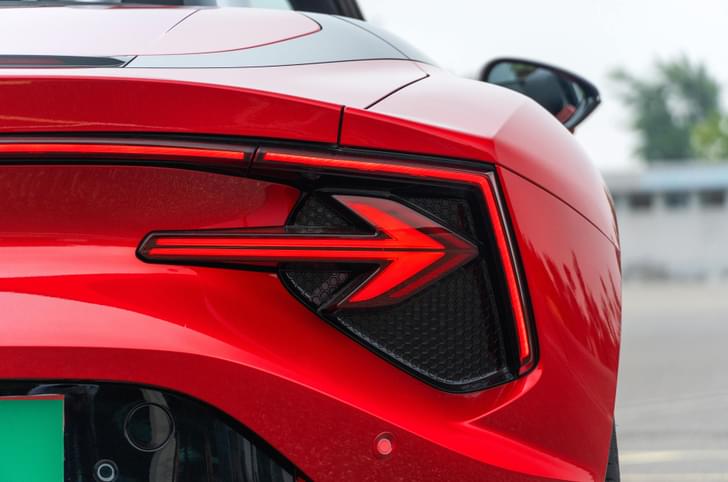 Red MG Cyberster rear right tail light