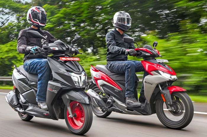 Hero Xoom 125 vs TVS Ntorq Race XP comparison review Hero Xoom 125 vs TVS Ntorq Race XP comparison review