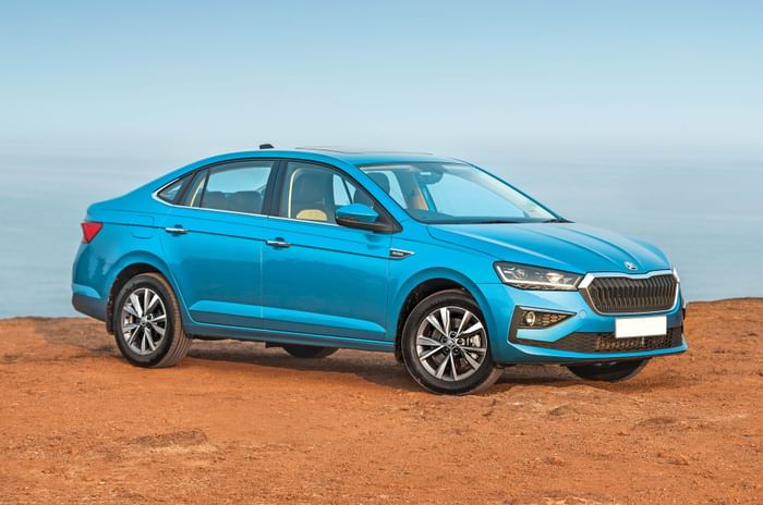 skoda slavia in field