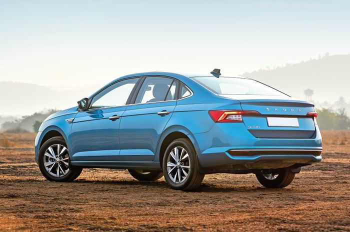 skoda slavia in field