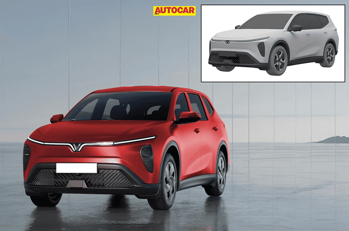 New Vinfast 7 seat SUV design patent filed in India Vinfast Limo Green
