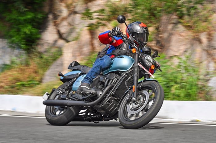 2025 Yezdi Roadster review: A big step up from before 2025 Yezdi Roadster cornering shot