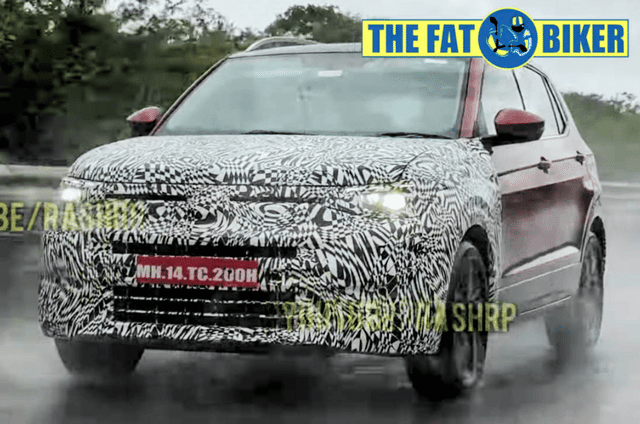 Volkswagen Taigun facelift spied with new front end design