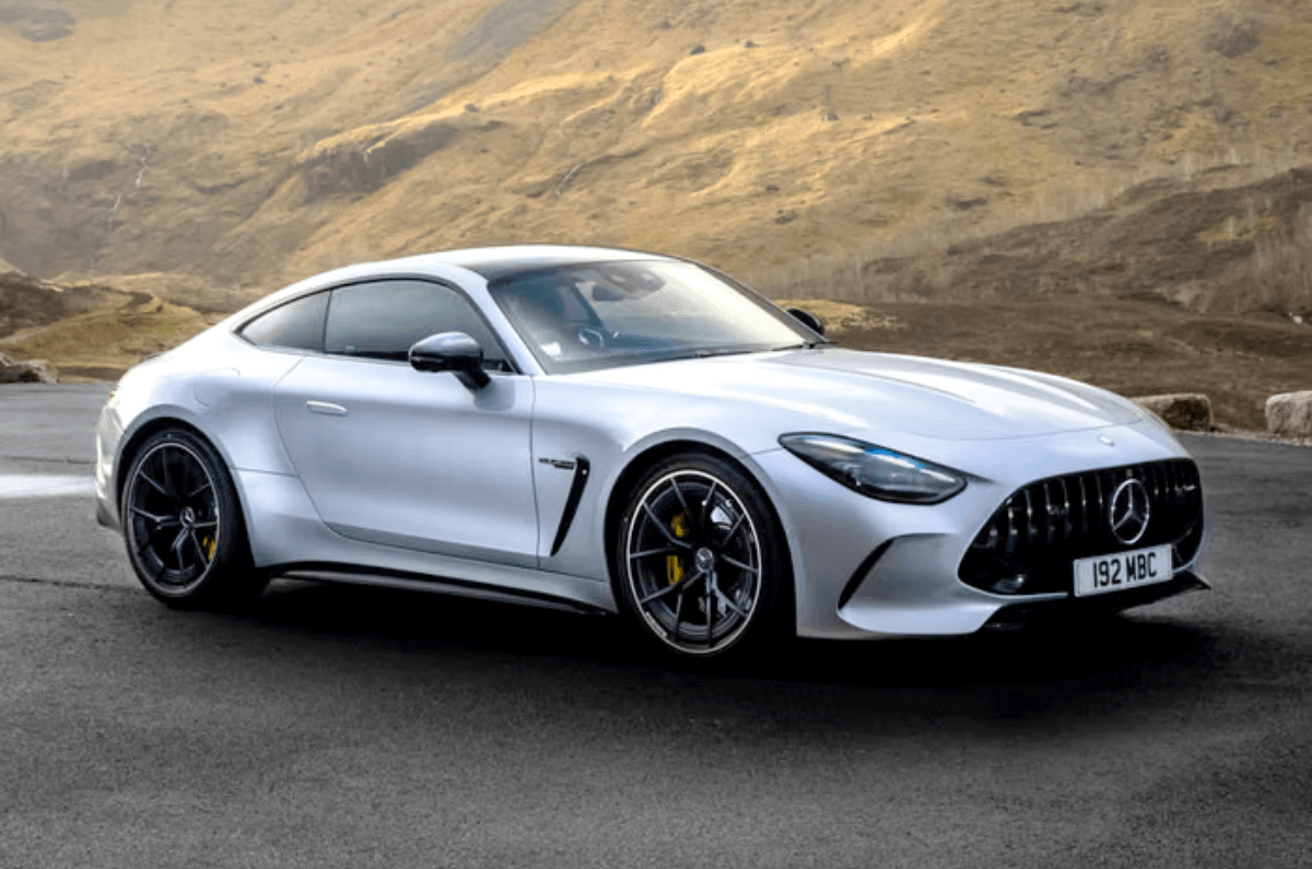 Current Mercedes AMG GT 63 ICE sportscar (used for representation only).