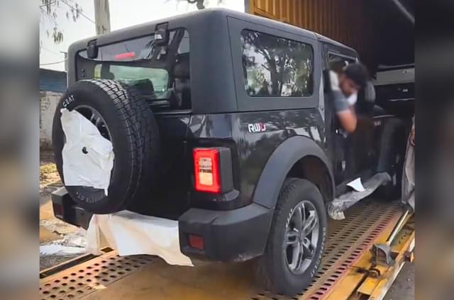 Mahindra Thar facelift interior spied with larger touchsc...
