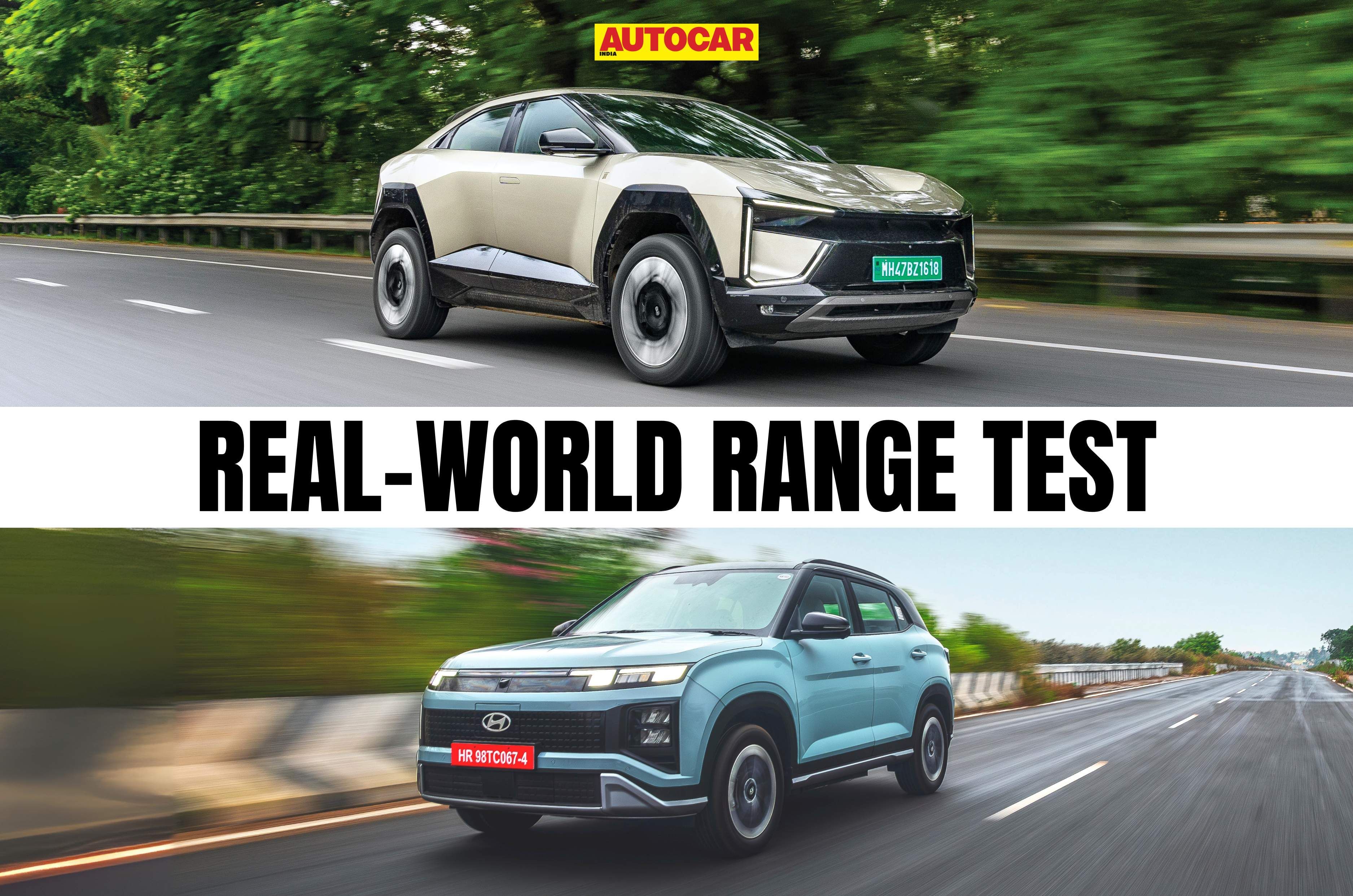 Mahindra BE 6 vs Hyundai Creta Electric real world range comparison