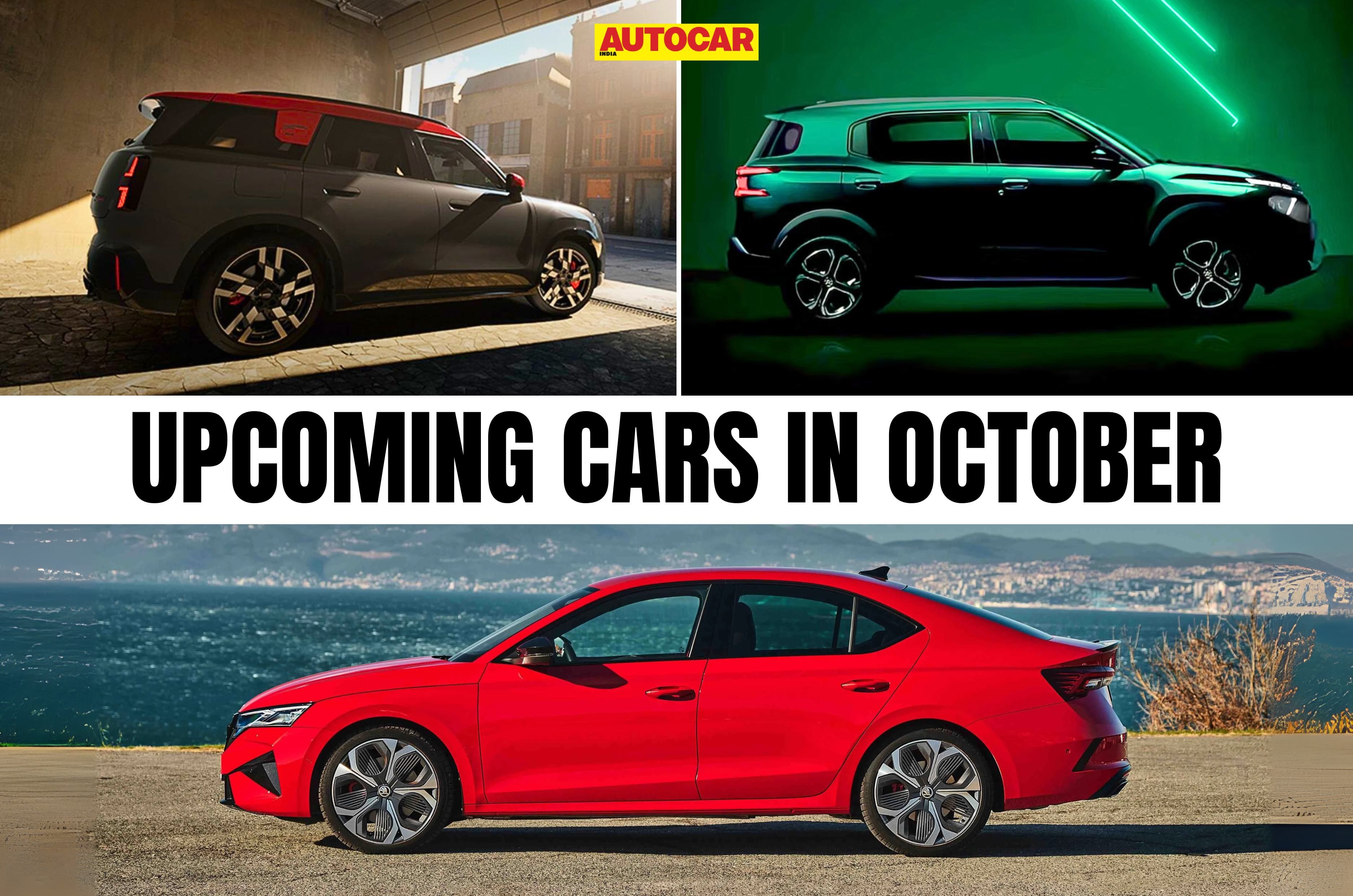 Upcoming cars in October 2025