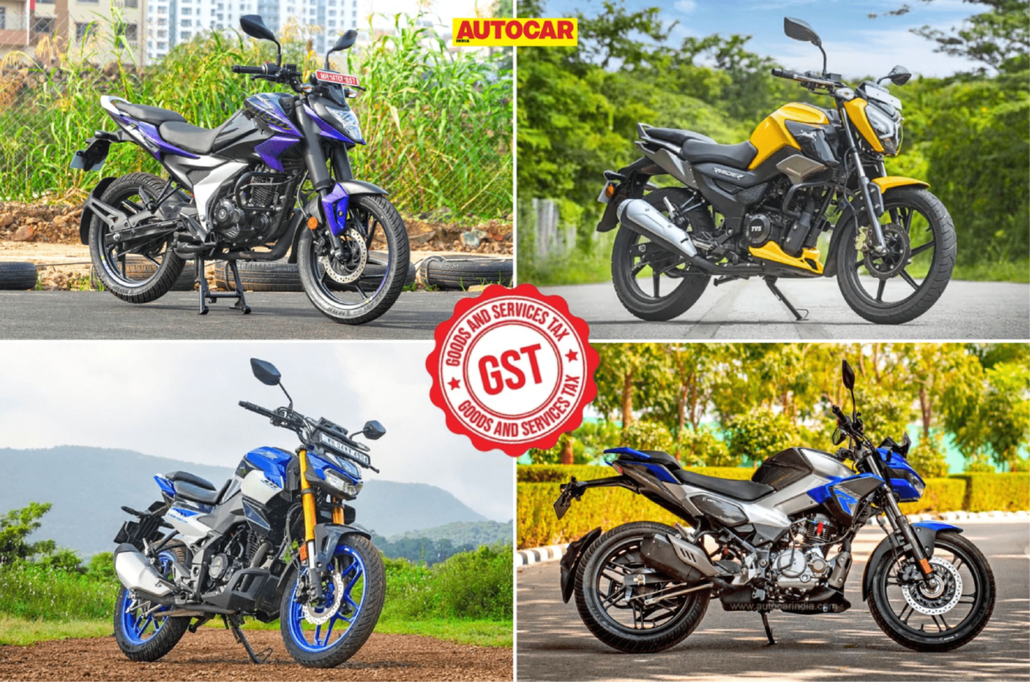 TVS Raider 125 vs Honda CB125 Hornet vs Hero Xtreme 125R vs Bajaj Pulsar N125 price comparison after GST 2.0 TVS Raider 125 vs Honda CB125 Hornet vs Hero Xtreme 125R vs Bajaj Pulsar N125 price comparison after GST 2.0