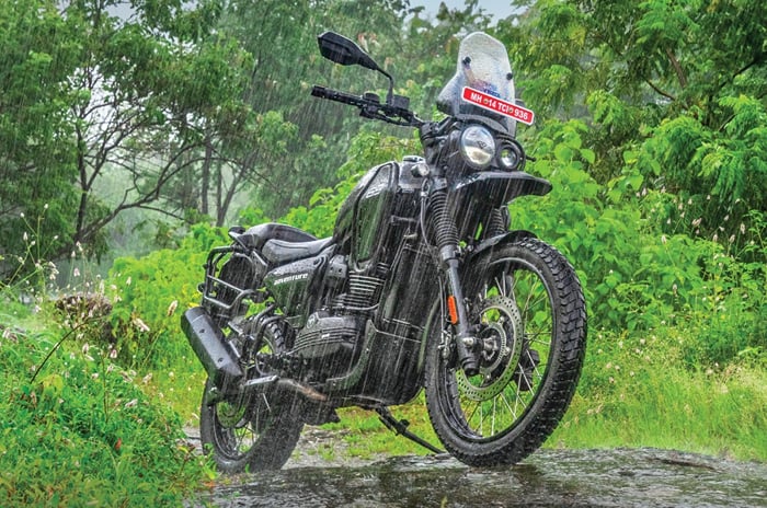 2025 Yezdi Adventure review: Added appeal Yezdi Adventure front right static in field