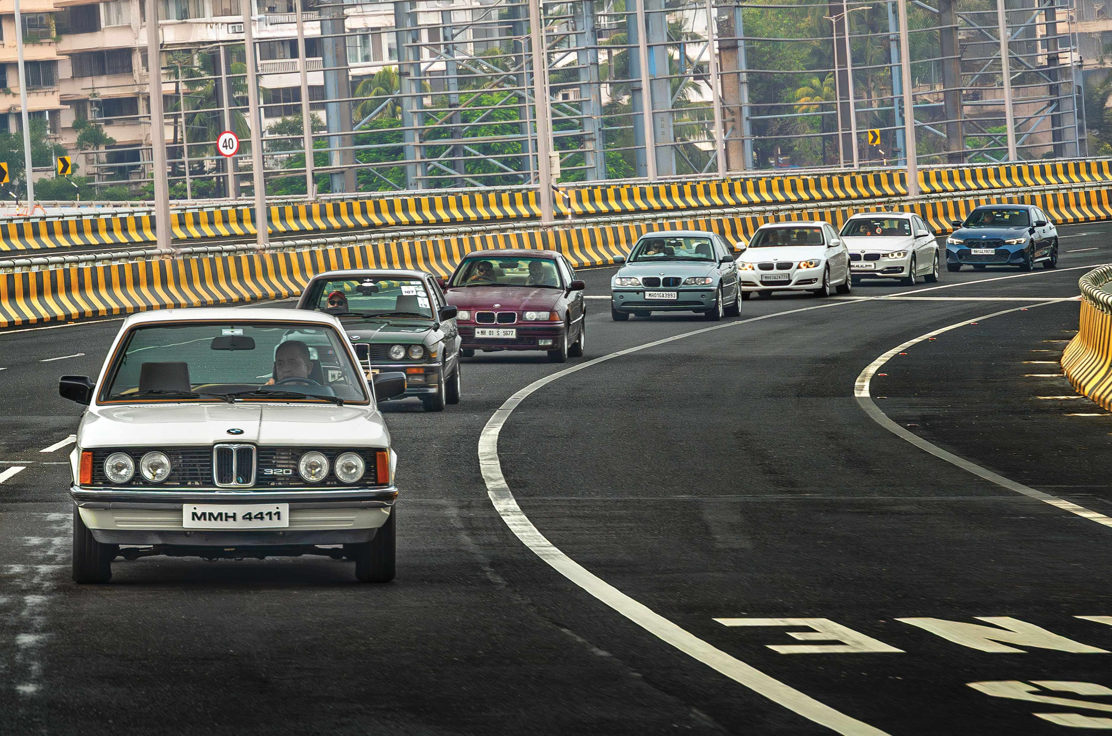 Every generation of 3-Series driven: 3's company