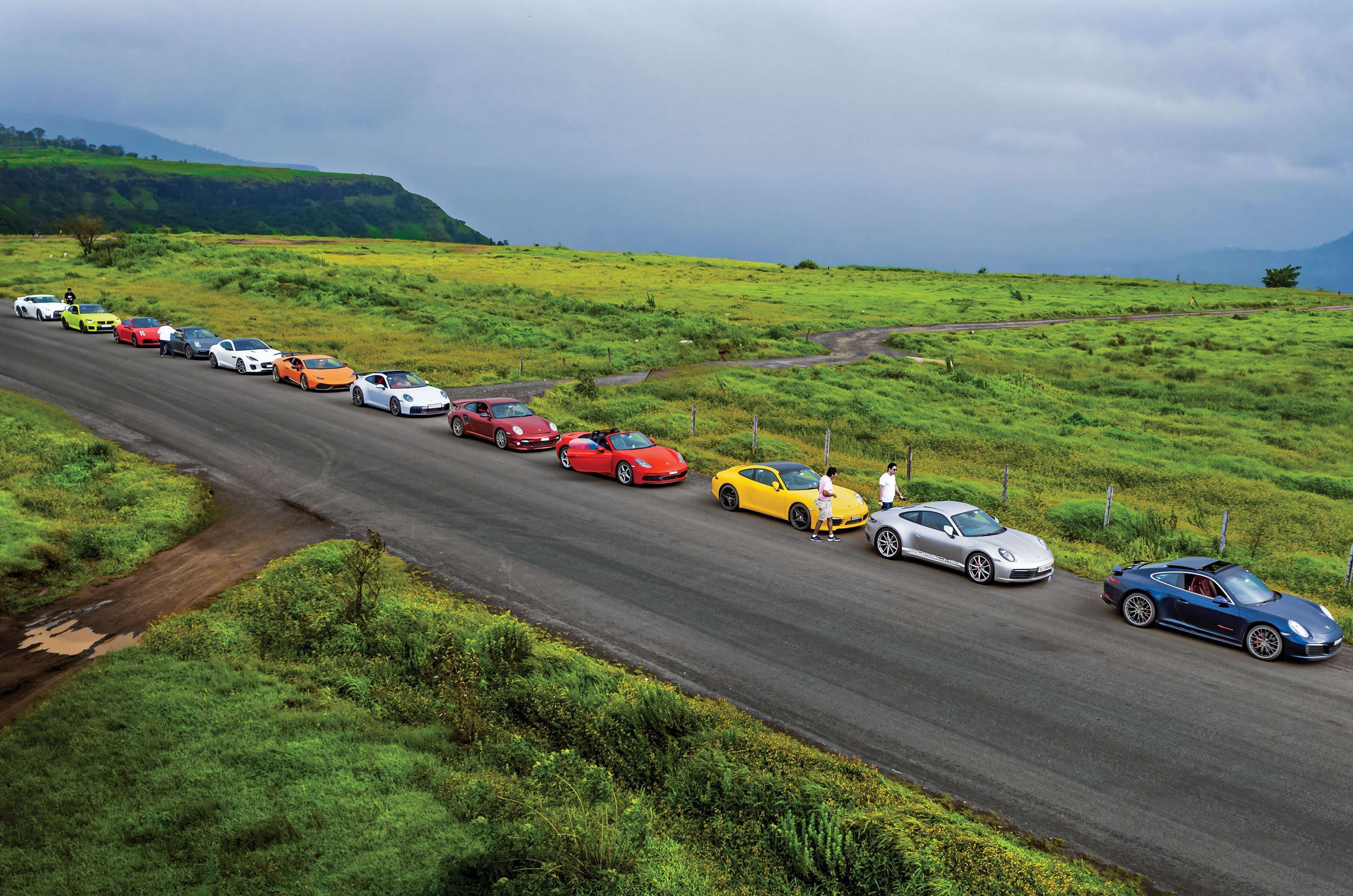 Kaas supercar drive: Come rain or shine