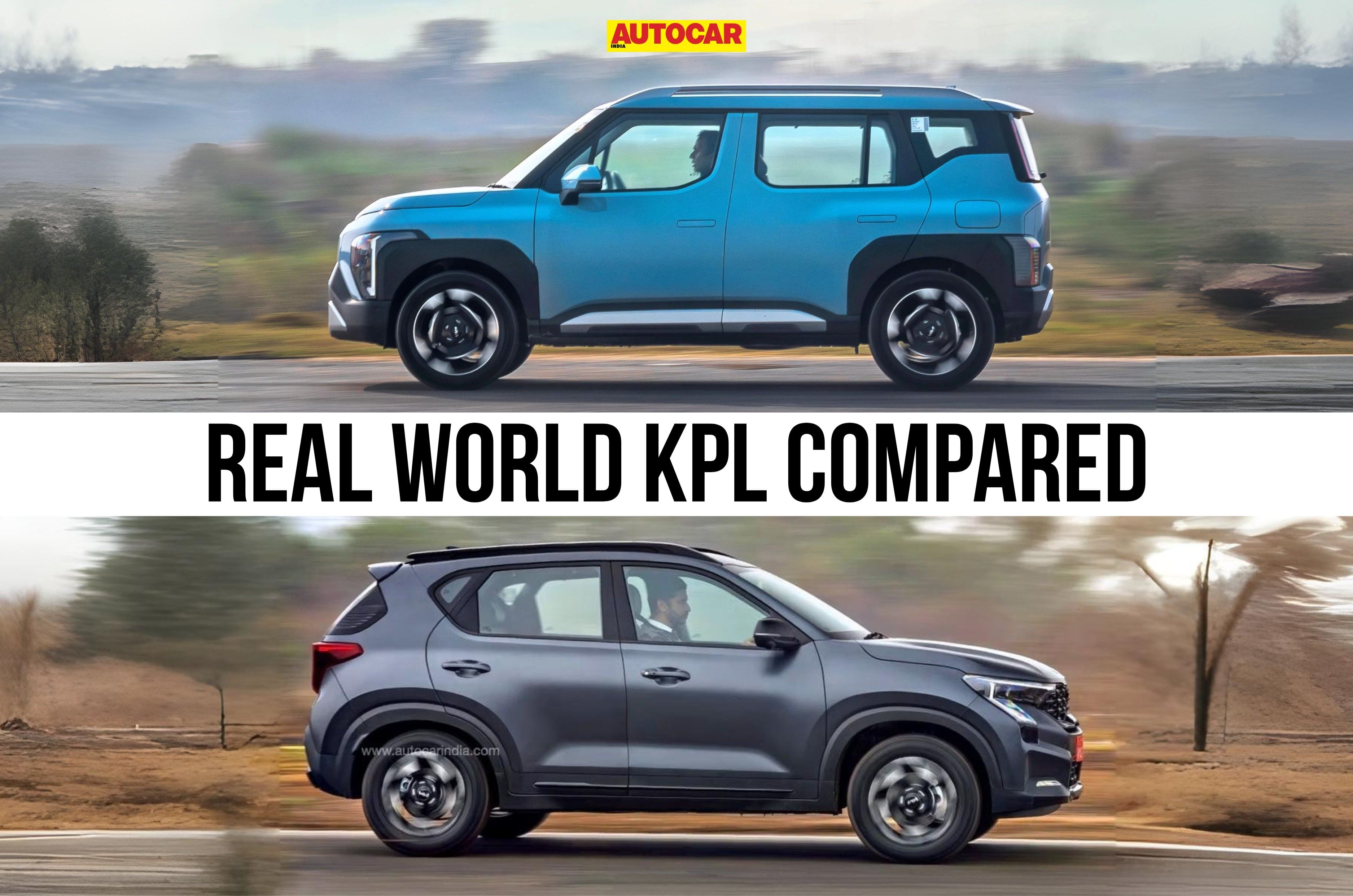 Kia Syros vs Kia Sonet turbo real world mileage compared