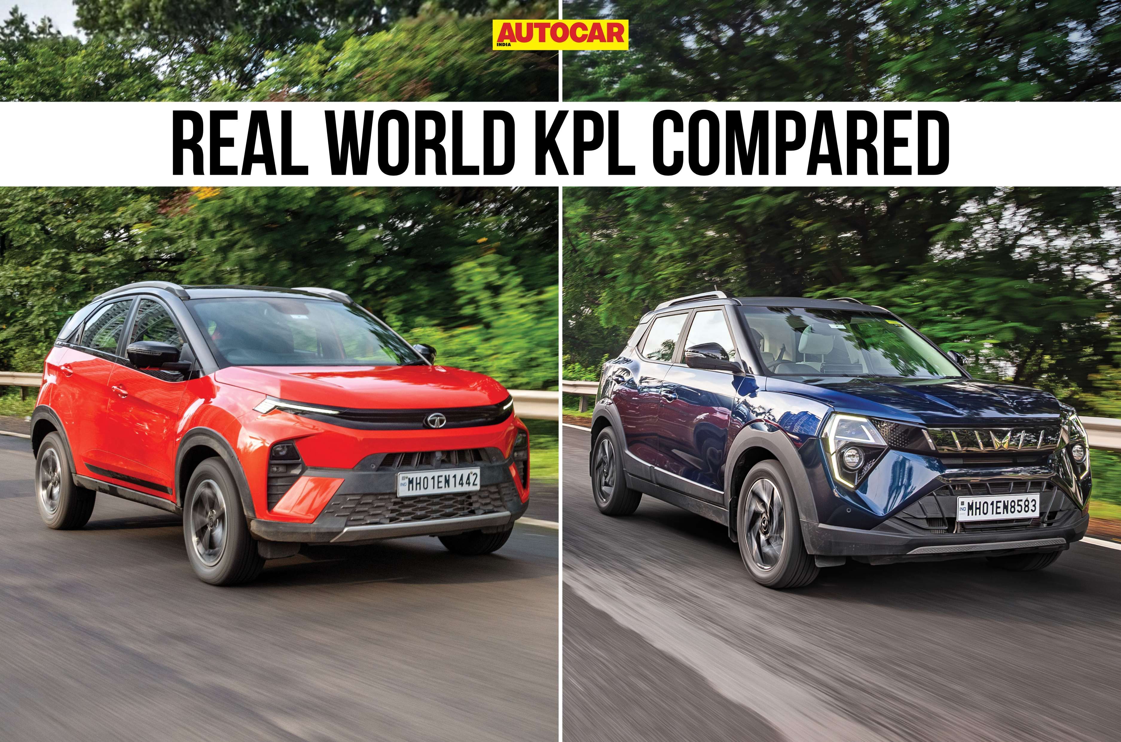 Tata Nexon vs Mahindra XUV 3XO diesel real world mileage compared