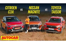 Citroen C3 X vs Nissan Magnite vs Toyota Taisor comparison video