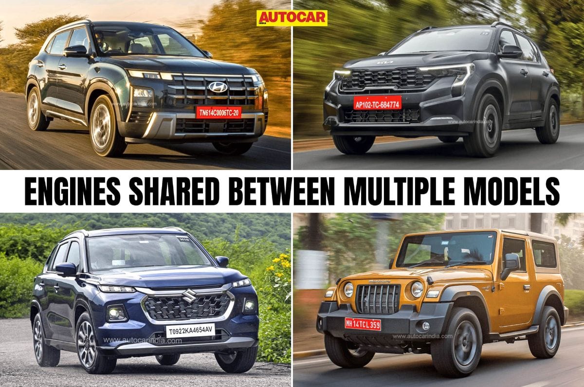 Most shared engines in mass-market cars