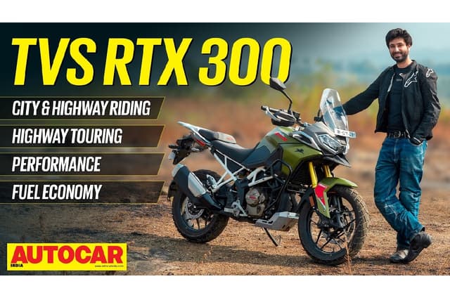TVS Apache RTX 300 road test video review