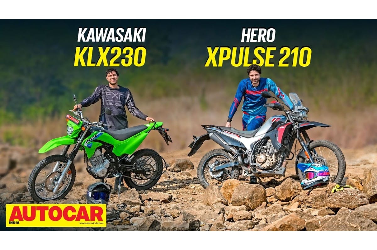 Hero Xpulse 210 vs Kawasaki KLX230 comparison video