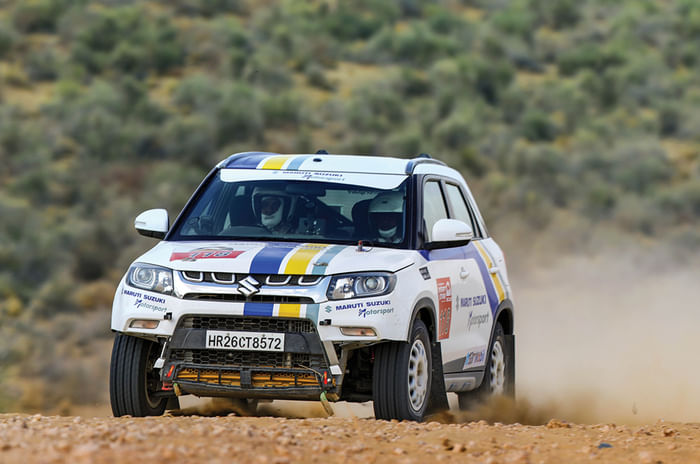 Team Maruti Suzuki's Vitara Brezza at the 2018 Desert Storm