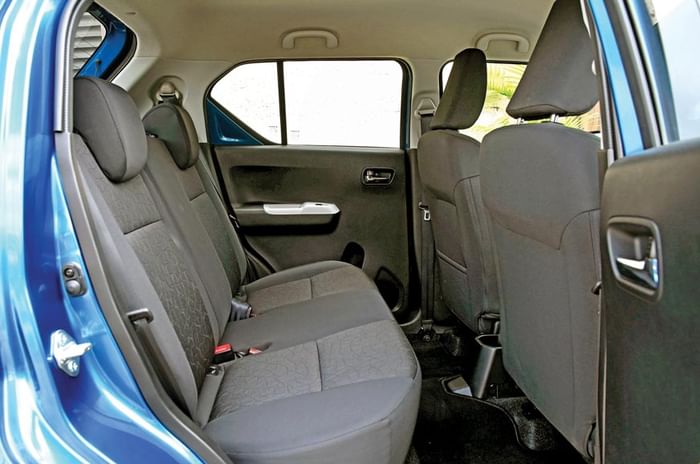 Maruti Ignis rear seat Maruti Ignis rear seat