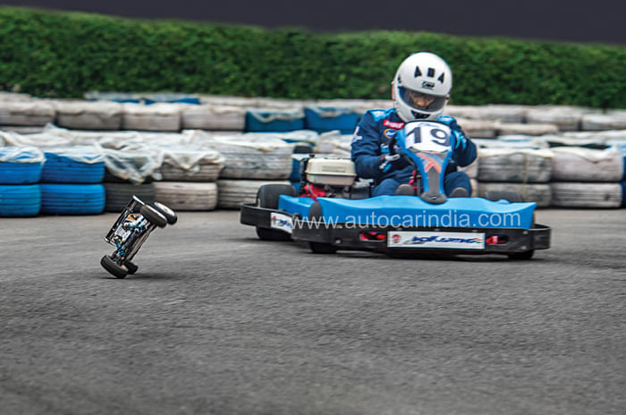 Go-Kart vs RC car: Track battle