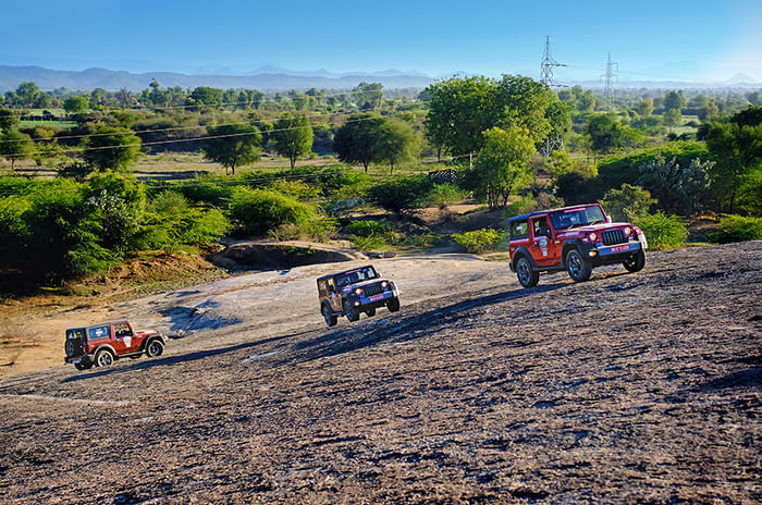 Dune bashing in the new Mahindra Thar 