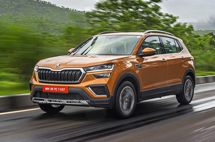 Skoda Kushaq 1.0 TSI manual or automatic: which SUV to buy? Skoda Kushaq front quarter