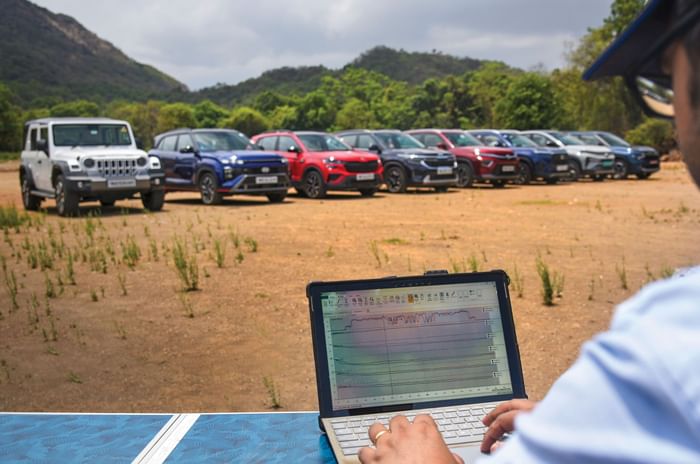 Mid-size SUV AC testing equipment