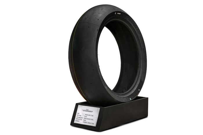 Eurogrip superbike tyre prototype shot in studio