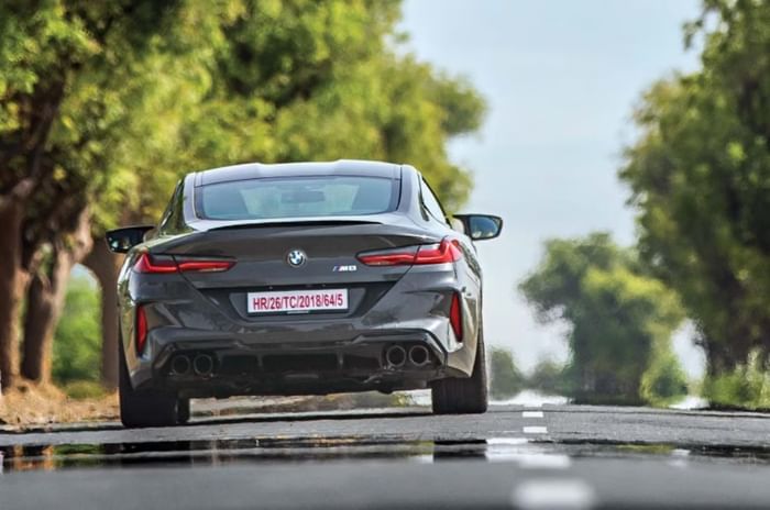 BMW M8 rear Delhi to Mumbai