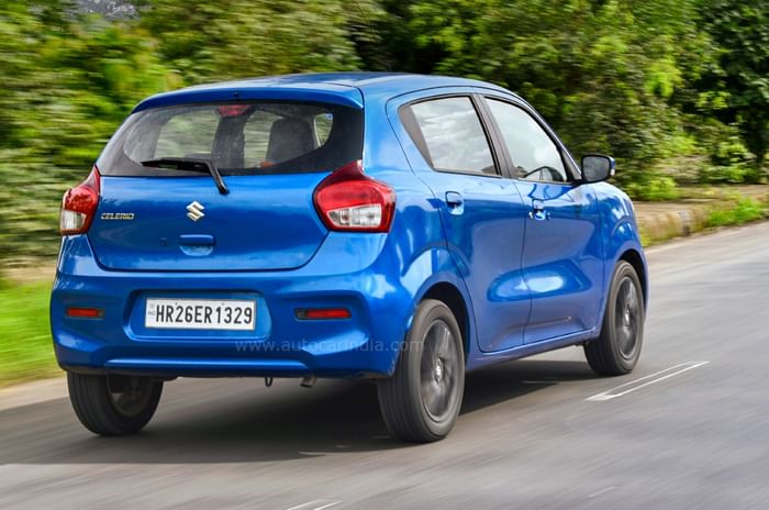 Maruti Suzuki Celerio manual real-world fuel efficiency tested, explained Maruti Suzuk Celerio rear quarter