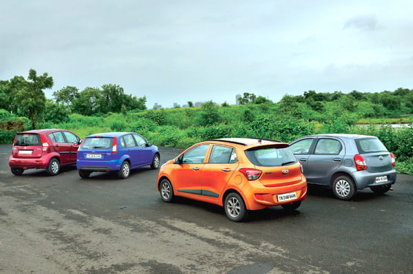 Hyundai Grand i10 vs Ford Figo vs Toyota Etios Liva vs Maruti Ritz