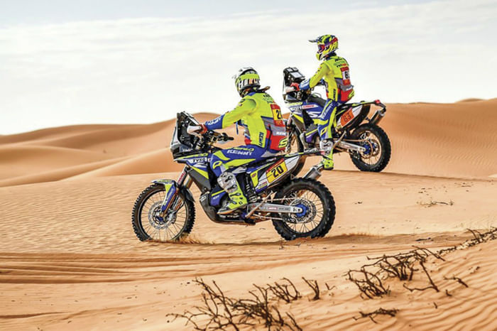 Defending Dakar champion Tobey Price put up a valiant fight  but finished 3rd.