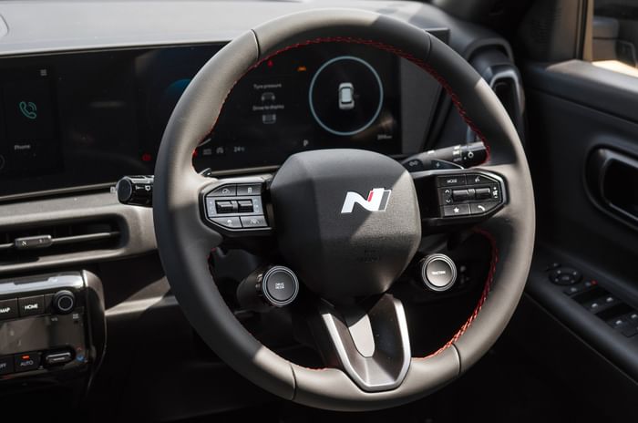 Hyundai Venue N Line interior and steering