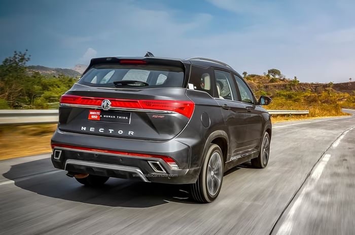 MG Hector rear action MG Hector rear action