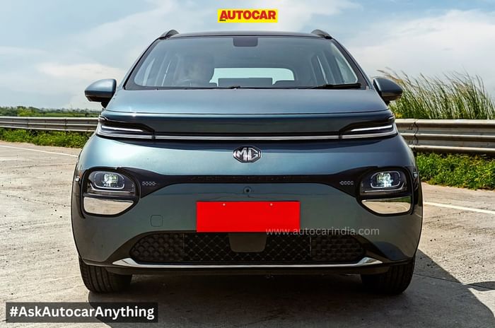 MG Windsor EV front head on MG Windsor EV front head on