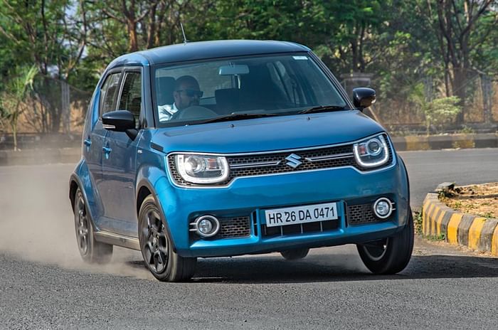 Maruti-Ignis-action cornering Maruti-Ignis-action cornering