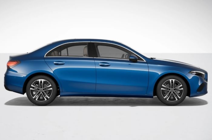 Mercedes A-Class Limousine blue side profile Mercedes A-Class Limousine blue side profile